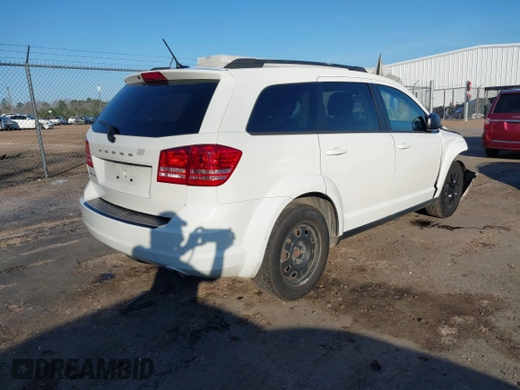 2017 Dodge Journey SE with VIN 3C4PDCAB4HT626945, listed as a IAAI auction lot 41209102 with 158,288 mi miles and . Bid and sale history available at DreamBid. Image 4.
