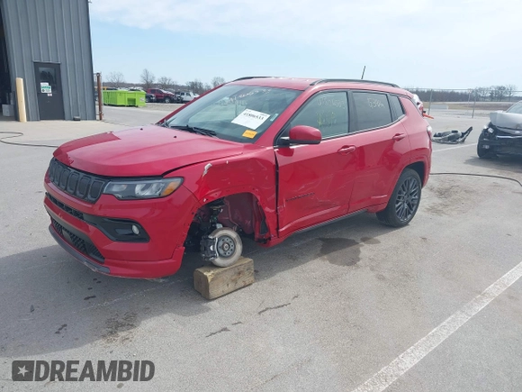 2022 Jeep Compass High Altitude with VIN 3C4NJDCB3NT194315, listed as a IAAI auction lot 41806533 with 15,398 mi miles and . Bid and sale history available at DreamBid. Image 17.