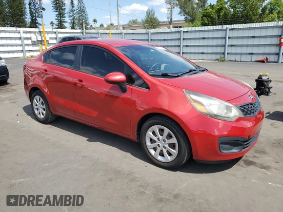 2014 Kia Rio LX with VIN KNADM4A33E6326527, listed as a Copart auction lot 56216215 with 98,340 mi miles and Clean Title. Bid and sale history available at DreamBid. Image 4.