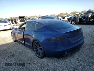 2020 Tesla Model S Performance with VIN 5YJSA1E40LF389106, listed as a Copart auction lot 74157584 with Not provided miles and Salvage title. Bid and sale history available at DreamBid. Image 2.