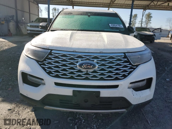 2023 Ford Explorer Platinum with VIN 1FM5K8HC5PGA49513, listed as a Copart auction lot 43654785 with 34,928 mi miles and Salvage title. Bid and sale history available at DreamBid. Image 5.