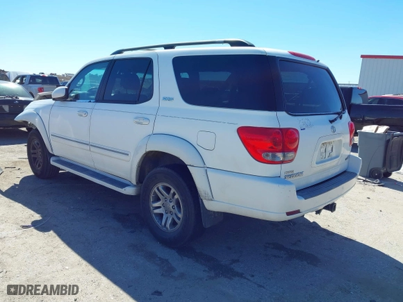 2005 Toyota Sequoia SR5 with VIN 5TDZT34AX5S252295, listed as a IAAI auction lot 41725776 with 236,512 mi miles. Bid and sale history available at carsss.com. Image 3.