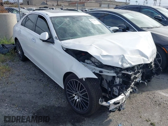 2024 Mercedes-Benz C 300 with VIN W1KAF4GB9RR237814, listed as a IAAI auction lot 41774059 with Not Provided miles and . Bid and sale history available at DreamBid. Image 1.