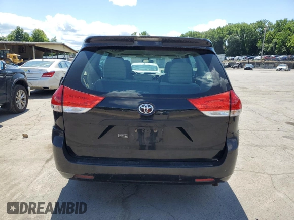 2011 Toyota Sienna with VIN 5TDZK3DC5BS166991, listed as a Copart auction lot 65562205 with 158,840 mi miles and Clean title. Bid and sale history available at DreamBid. Image 6.