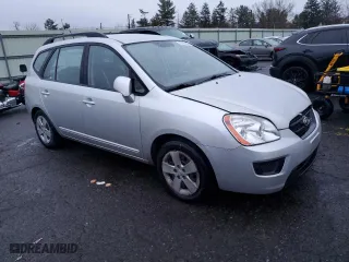 2009 Kia Rondo LX Base with VIN KNAFG528997260579, listed as a Copart auction lot 80952564 with 107,145 mi miles and Salvage Title. Bid and sale history available at carsss.com. Image 4.