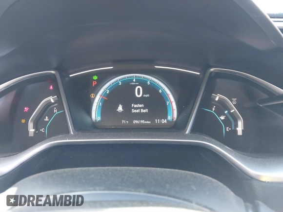2017 Honda Civic Sedan EX-T with VIN 19XFC1F38HE203682, listed as a IAAI auction lot 41878634 with 96,195 mi miles. Bid and sale history available at carsss.com. Image 7.