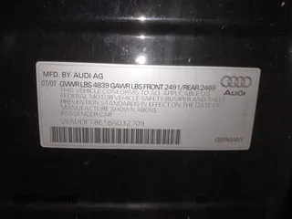 2008 Audi A4 2.0T with VIN WAUDF78E18A032709, listed as a IAAI auction lot 41281161 with 151,764 mi miles. Bid and sale history available at carsss.com. Image 9.