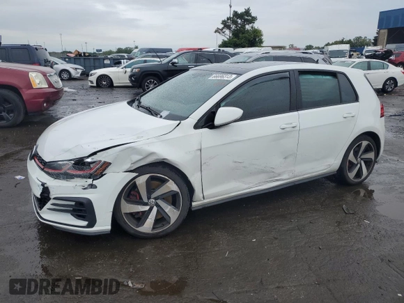 2019 Volkswagen Golf GTI S with VIN 3VW5T7AUXKM037125, listed as a Copart auction lot 66696313 with 24,416 mi miles. Bid and sale history available at carsss.com. Image 1.