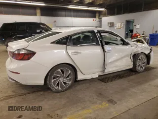2022 Honda Insight Touring with VIN 19XZE4F97NE005510, listed as a Copart auction lot 42621515 with 20,969 mi miles and Salvage Title. Bid and sale history available at DreamBid. Image 3.