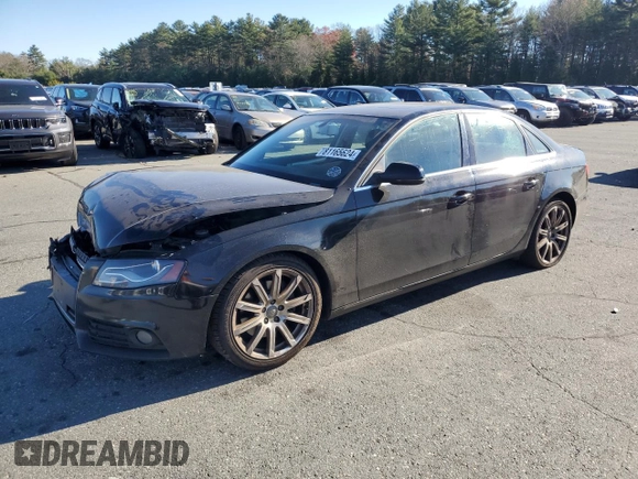 2010 Audi A4 2.0T Premium Plus with VIN WAUHFAFLXAN047062, listed as a Copart auction lot 81165624 with 234,068 mi miles and Salvage Title. Bid and sale history available at carsss.com. Image 1.