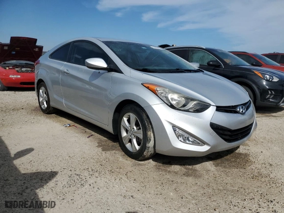 2013 Hyundai Elantra Coupe GS PZEV with VIN KMHDH6AE2DU011583, listed as a Copart auction lot 74499184 with 69,391 mi miles and Non Repairable. Bid and sale history available at carsss.com. Image 4.