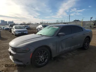 2018 Dodge Charger GT with VIN 2C3CDXJG8JH218274, listed as a Copart auction lot 46378295 with 107,209 mi miles and Salvage Title. Bid and sale history available at carsss.com. Image 1.