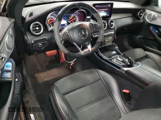 2017 Mercedes-Benz C 43 AMG with VIN WDDWJ6EB5HF457406, listed as a Copart auction lot 52108435 with 44,171 mi miles and Salvage title. Bid and sale history available at DreamBid. Image 8.
