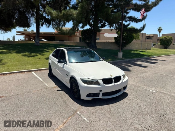 2008 BMW 3 Series 328i with VIN WBAVC53578F008393, listed as a Copart auction lot 64016765 with 159,732 mi miles and Salvage title. Bid and sale history available at DreamBid. Image 1.
