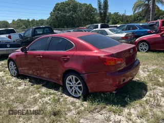2006 Lexus IS 250 with VIN JTHCK262762007289, listed as a Copart auction lot 53722705 with 106,668 mi miles and Clean Title. Bid and sale history available at DreamBid. Image 3.