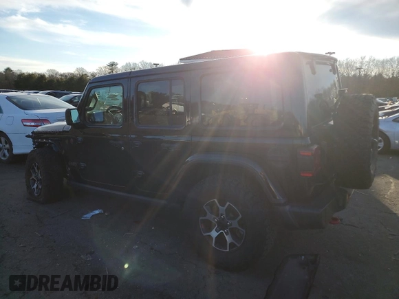 2021 Jeep Wrangler Unlimited Rubicon with VIN 1C4HJXFG4MW531590, listed as a Copart auction lot 46737755 with 52,550 mi miles and Salvage Title. Bid and sale history available at carsss.com. Image 2.