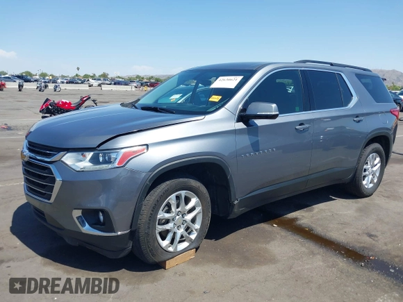 2019 Chevrolet Traverse LT Cloth with VIN 1GNERGKW3KJ150260, listed as a IAAI auction lot 42630621 with 121,244 mi miles and . Bid and sale history available at DreamBid. Image 17.