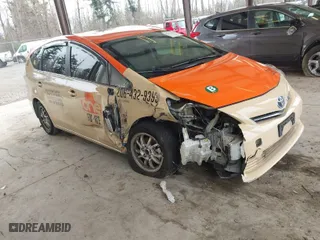 2012 Toyota Prius v Two with VIN JTDZN3EU8C3160295, listed as a IAAI auction lot 41633852 with 635,554 mi miles. Bid and sale history available at carsss.com. Image 1.