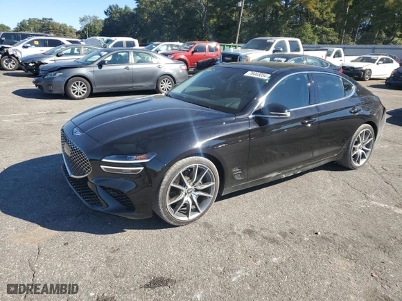 2022 Genesis G70 2.0T with VIN KMTG34TA5NU090183, listed as a Copart auction lot 76463054 with 41,348 mi miles and Salvage Title. Bid and sale history available at carsss.com. Image 1.