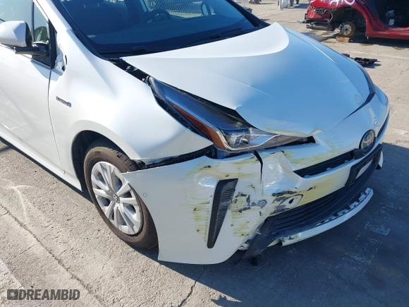 2019 Toyota Prius L Eco with VIN JTDKARFU5K3074181, listed as a IAAI auction lot 41676229 with 28,164 mi miles. Bid and sale history available at carsss.com. Image 6.