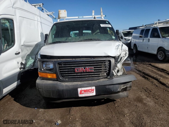 2017 GMC Savana Cargo Van with VIN 1GTW7AFFXH1102600, listed as a Copart auction lot 75233954 with 180,467 mi miles and Salvage Title. Bid and sale history available at carsss.com. Image 5.