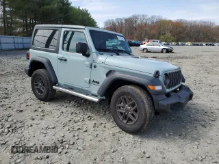2024 Jeep Wrangler Sport S with VIN 1C4PJXAG2RW335190, listed as a Copart auction lot 51767465 with 2,717 mi miles and Salvage title. Bid and sale history available at DreamBid. Image 4.