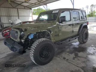 2025 Jeep Wrangler Sport S z VIN 1C4PJXDG7SW536309, wystawiony jako Copart lot #53847575 z przebiegiem 1 476 mil mil oraz Szkoda całkowita • Salvage title. Historia ofert i sprzedaży dostępna na DreamBid. Obrazek 1.