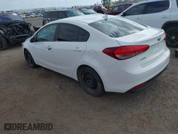 2017 Kia Forte LX with VIN 3KPFK4A71HE017819, listed as a IAAI auction lot 42086163 with 97,534 mi miles. Bid and sale history available at carsss.com. Image 3.