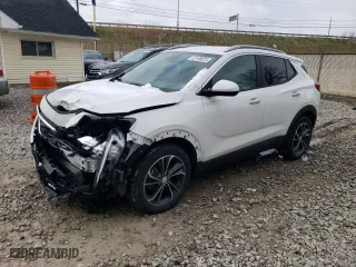 2023 Buick Encore GX Select with VIN KL4MMDS21PB020407, listed as a Copart auction lot 52148625 with 18,261 mi miles and Salvage Title. Bid and sale history available at carsss.com. Image 1.