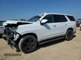 2022 Chevrolet Tahoe Commercial with VIN 1GNSCLED4NR319666, listed as a Copart auction lot 50306465 with 0 mi miles and Clean Title. Bid and sale history available at carsss.com. Image 1.