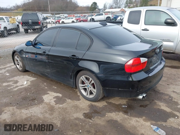 2008 BMW 3 Series 328i with VIN WBAVA33518KX87050, listed as a IAAI auction lot 40961613 with 189,357 mi miles and . Bid and sale history available at DreamBid. Image 3.