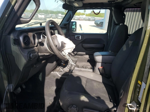 2021 Jeep Wrangler Unlimited Willys with VIN 1C4HJXDN9MW523180, listed as a Copart auction lot 52513505 with 106,130 mi miles and Salvage title. Bid and sale history available at DreamBid. Image 7.