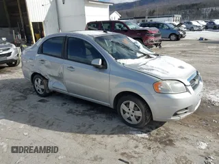 2009 Chevrolet Aveo 1LT with VIN KL1TD56E59B367549, listed as a IAAI auction lot 41297308 with 104,562 mi miles and . Bid and sale history available at DreamBid. Image 1.