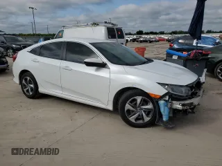 2020 Honda Civic LX with VIN 2HGFC2F6XLH559713, listed as a Copart auction lot 56125545 with 70,561 mi miles and Salvage title. Bid and sale history available at DreamBid. Image 4.