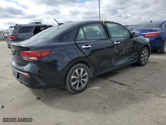 2022 Kia Rio S with VIN 3KPA24ADXNE463852, listed as a Copart auction lot 45063175 with 63,574 mi miles and Salvage Title. Bid and sale history available at carsss.com. Image 3.