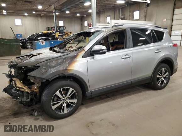 2018 Toyota RAV4 XLE with VIN JTMRFREV2JD234942, listed as a Copart auction lot 54136645 with Not Provided miles and Salvage Title. Bid and sale history available at DreamBid. Image 1.