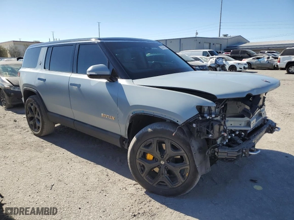 2023 Rivian R1S Adventure with VIN 7PDSGABA1PN021963, listed as a Copart auction lot 43451105 with 165 mi miles and Salvage Title. Bid and sale history available at carsss.com. Image 4.