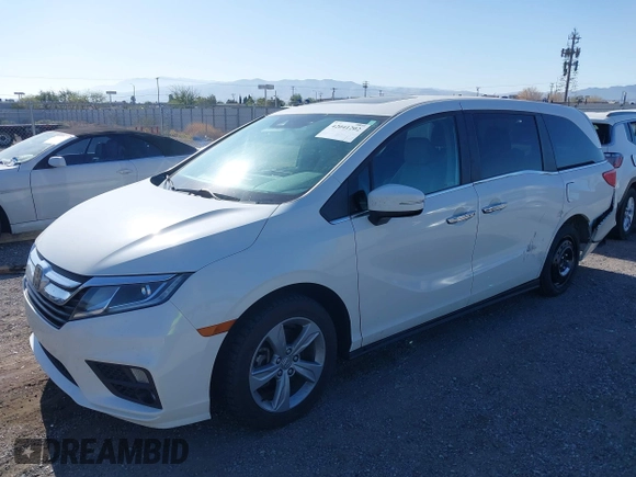 2019 Honda Odyssey EX-L with VIN 5FNRL6H78KB043279, listed as a IAAI auction lot 42041202 with 67,007 mi miles. Bid and sale history available at carsss.com. Image 18.