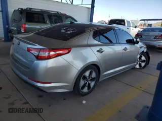 2013 Kia Optima Hybrid LX with VIN KNAGM4AD4D5043077, listed as a Copart auction lot 67615714 with 163,925 mi miles and Salvage Title. Bid and sale history available at carsss.com. Image 3.