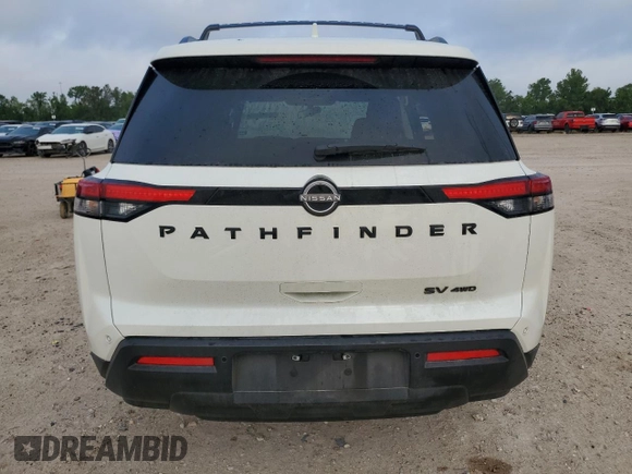 2022 Nissan Pathfinder SV with VIN 5N1DR3BC2NC247957, listed as a Copart auction lot 55448455 with 61,975 mi miles and Salvage title. Bid and sale history available at DreamBid. Image 6.