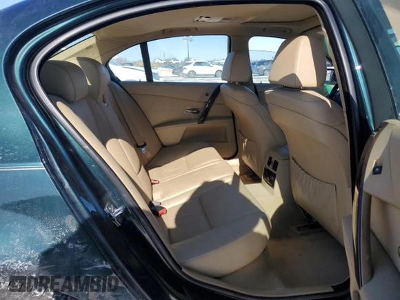 2007 BMW 5 Series 525i with VIN WBANE53537CW67100, listed as a Copart auction lot 45993465 with 145,939 mi miles and Salvage Title. Bid and sale history available at carsss.com. Image 11.
