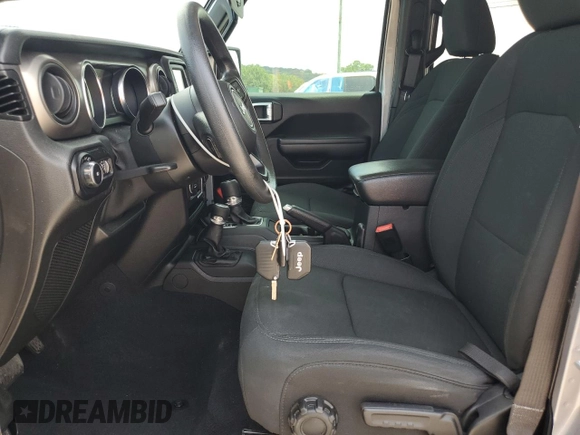 2021 Jeep Wrangler Unlimited Sport with VIN 1C4HJXDG7MW521106, listed as a Copart auction lot 62230955 with 52,358 mi miles and Salvage title. Bid and sale history available at DreamBid. Image 7.
