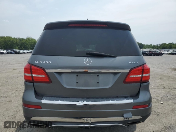 2017 Mercedes-Benz GLS 450 with VIN 4JGDF6EE1HA895474, listed as a Copart auction lot 64777564 with 98,525 mi miles and Salvage Title. Bid and sale history available at DreamBid. Image 6.