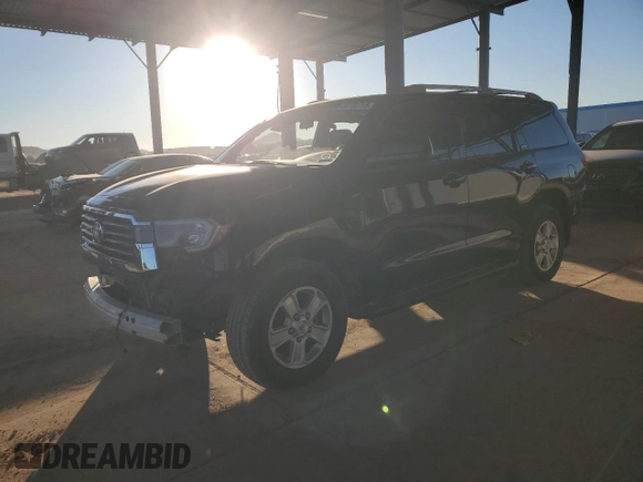 2018 Toyota Sequoia SR5 with VIN 5TDZY5G13JS069341, listed as a Copart auction lot 89153795 with 116,072 mi miles and Salvage Title. Bid and sale history available at carsss.com. Image 1.