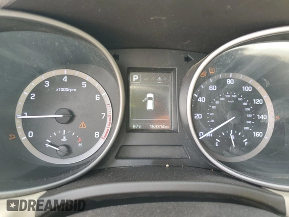2018 Hyundai Santa Fe 2.4L with VIN 5XYZT3LB4JG546566, listed as a Copart auction lot 57268105 with 153,314 mi miles and Clean title. Bid and sale history available at DreamBid. Image 9.