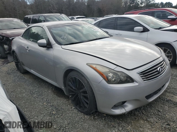 2012 Infiniti G37 Convertible with VIN JN1CV6FE7CM201673, listed as a Copart auction lot 86510634 with 140,067 mi miles and Salvage Title. Bid and sale history available at carsss.com. Image 4.