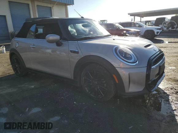 2024 MINI Convertible Cooper S с VIN WMW43DL01R3R80570, выставлен на аукционе Copart как лот 79773694 с пробегом 21 612 миль миль и Чистый • Clean title. История ставок и продаж доступна на DreamBid. Изображение 4.