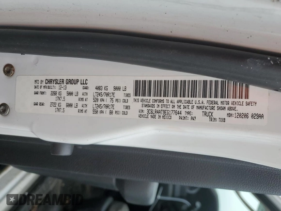 2014 Ram 2500 Tradesman with VIN 3C6LR4AT9EG177644, listed as a Copart auction lot 79007484 with 200,470 mi miles and Salvage Title. Bid and sale history available at carsss.com. Image 15.
