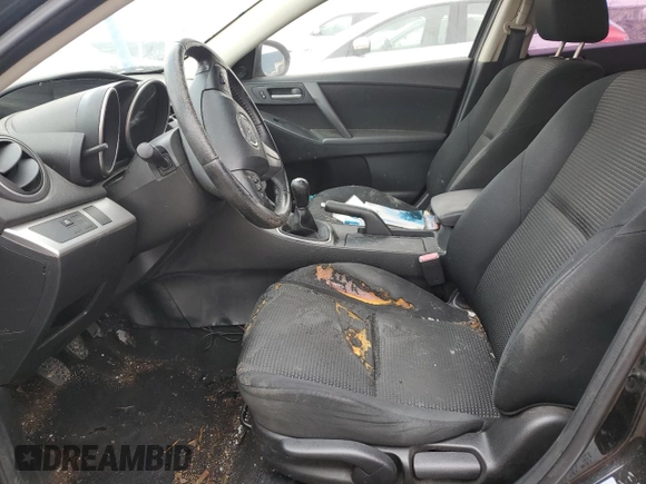 2012 Mazda 3 i Touring with VIN JM1BL1V73C1577650, listed as a Copart auction lot 48009835 with 154,197 mi miles and Salvage Title. Bid and sale history available at DreamBid. Image 7.
