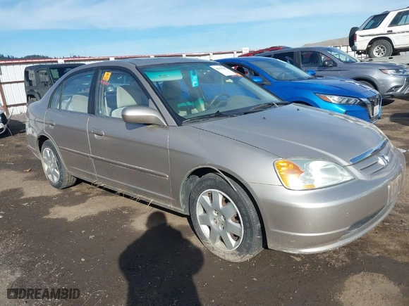 2001 Honda Civic EX with VIN 2HGES25771H573560, listed as a IAAI auction lot 41561405 with 201,475 mi miles. Bid and sale history available at carsss.com. Image 1.